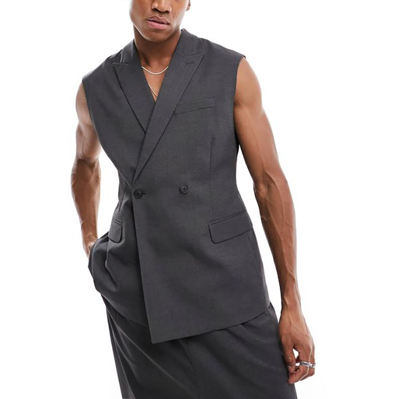 Pakaian Vest Pria Musim Panas, - Mens Fashion Dark Grey Pants ulasan dan harga