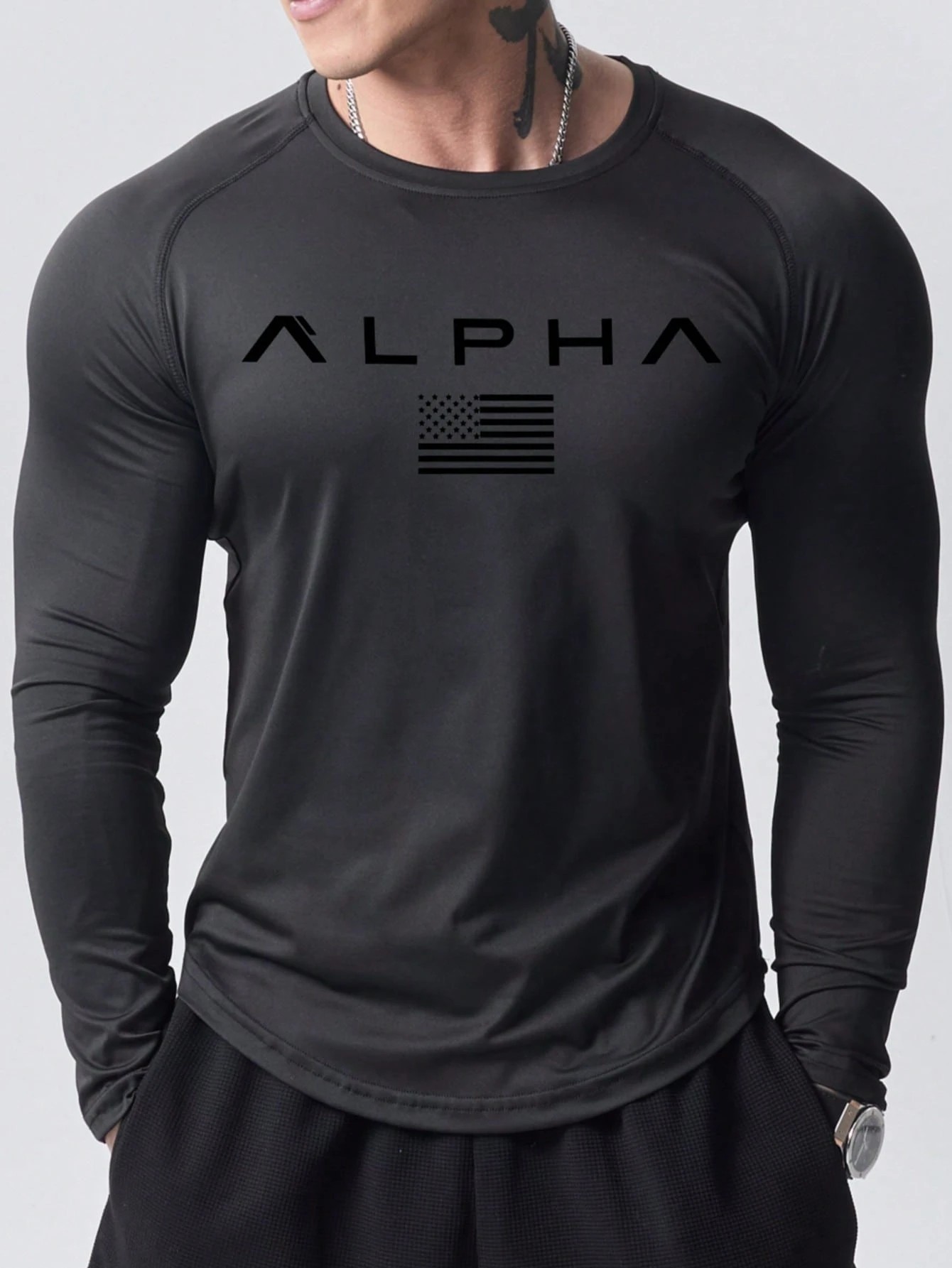 Men'S Spring Fashion - Kaos lengan panjang pria baru untuk