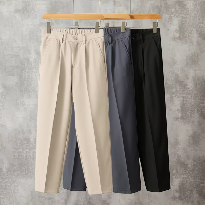Celana panjang crop untuk pria - Mens Fashion Dark Grey Pants ulasan dan harga