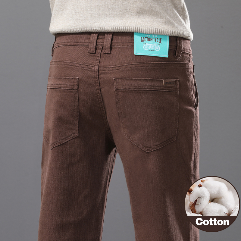Celana Jeans Pria Katun Elasti - Mens Fashion Dark Grey Pants ulasan dan harga