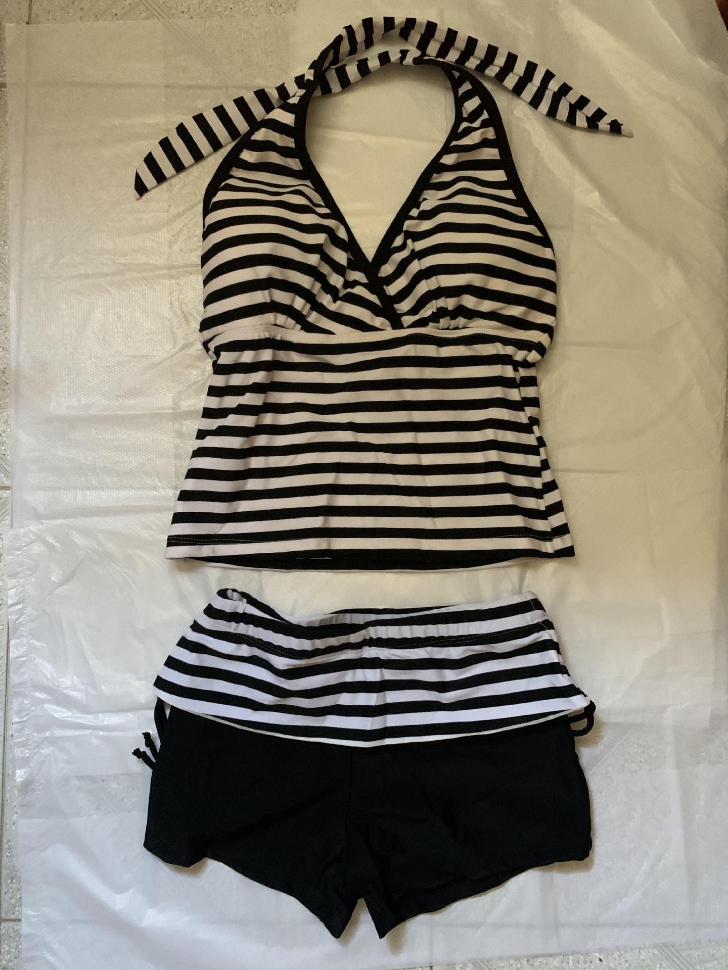 Tankini bergaris dua potong, p - Swim Trunk Shorts ulasan dan harga