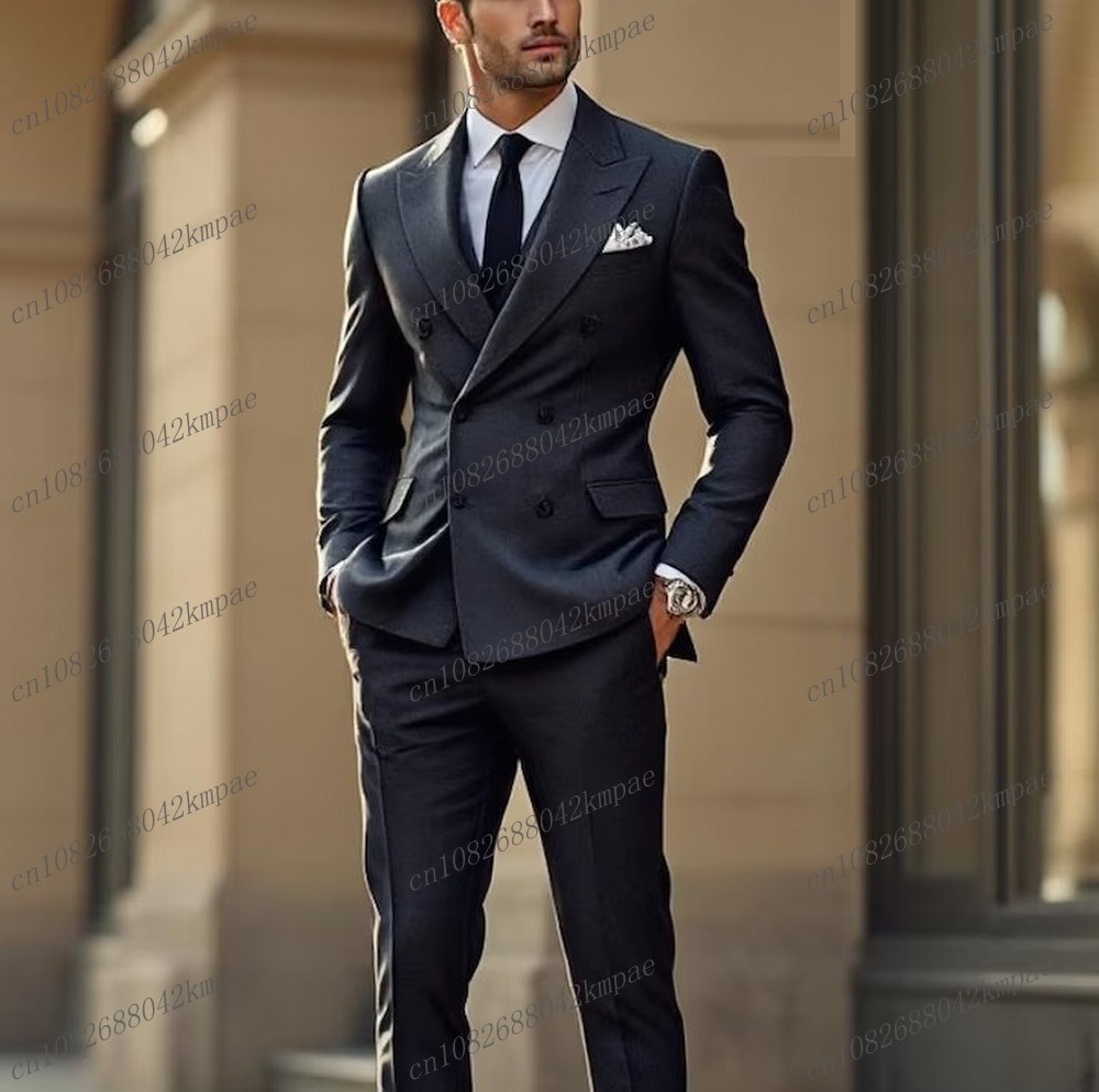 Setelan Jas Pria Formal Warna  - Mens Fashion Dark Grey Pants ulasan dan harga