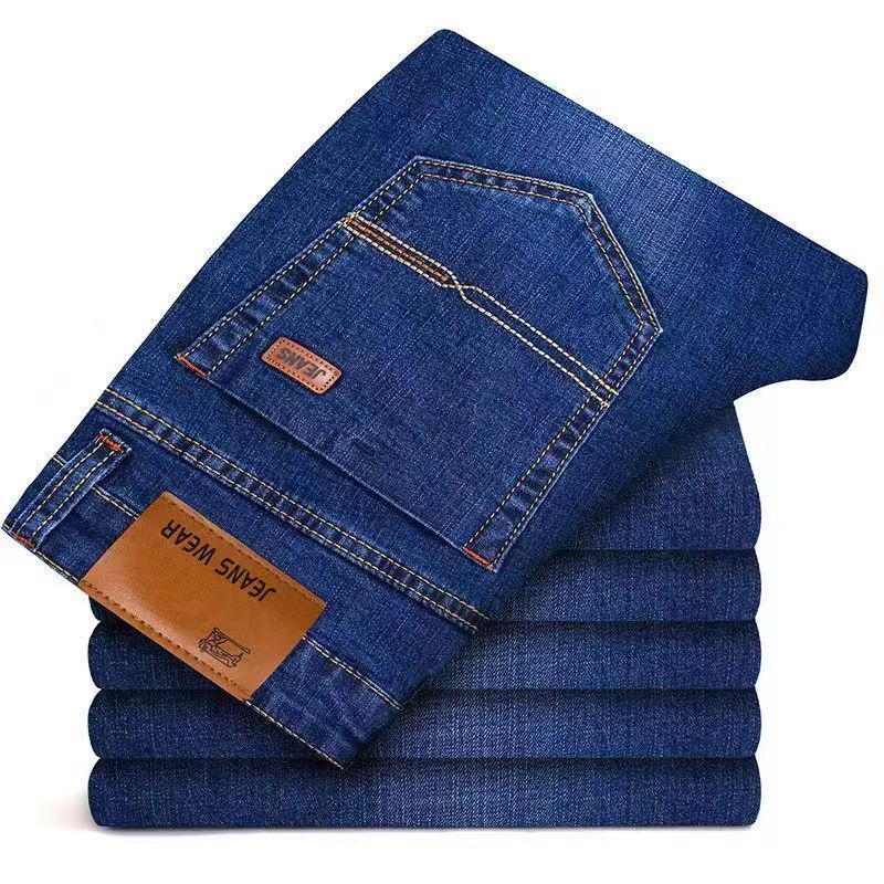 Celana Denim Lurus Lembut Pria - Skinny Jeans Ripped ulasan dan harga