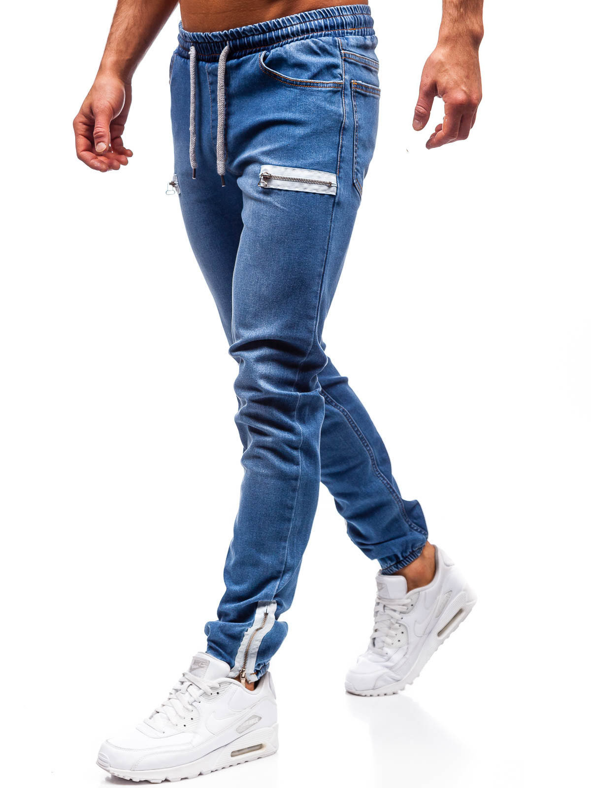 Celana panjang jins kasual pri - Skinny Jeans Ripped ulasan dan harga
