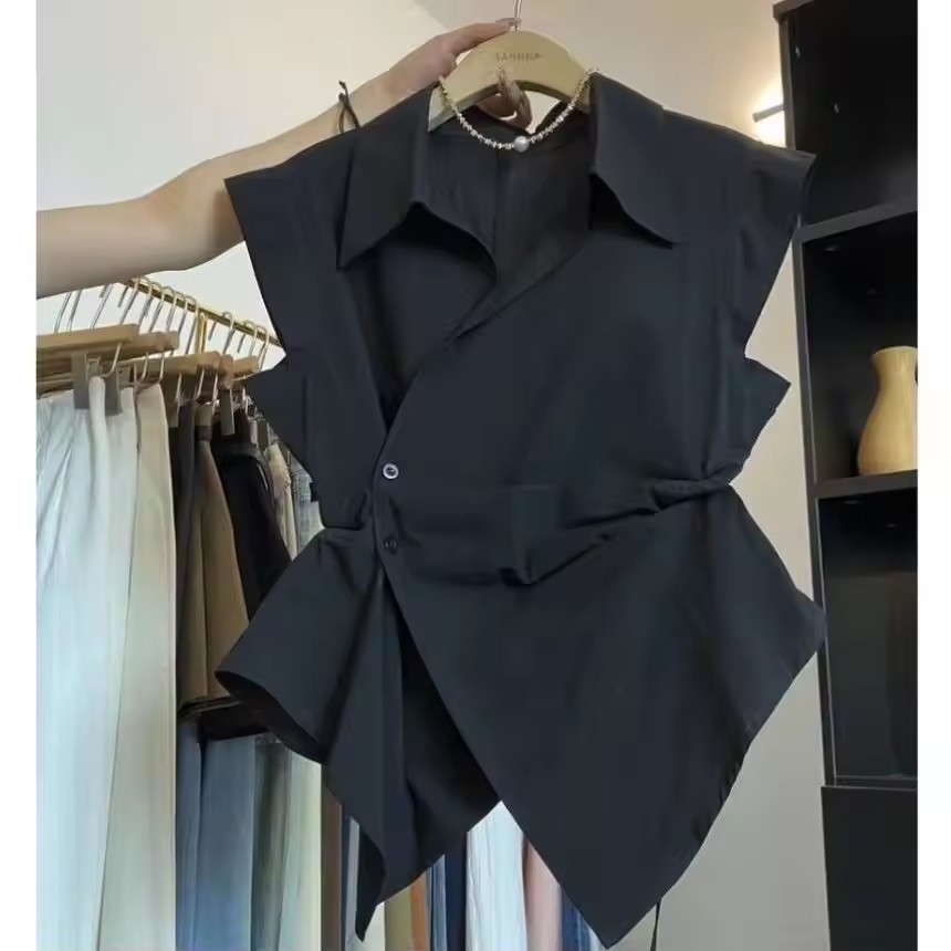 Kemeja Tanpa Lengan Pinggang K - Polo Shirt Slim ulasan dan harga