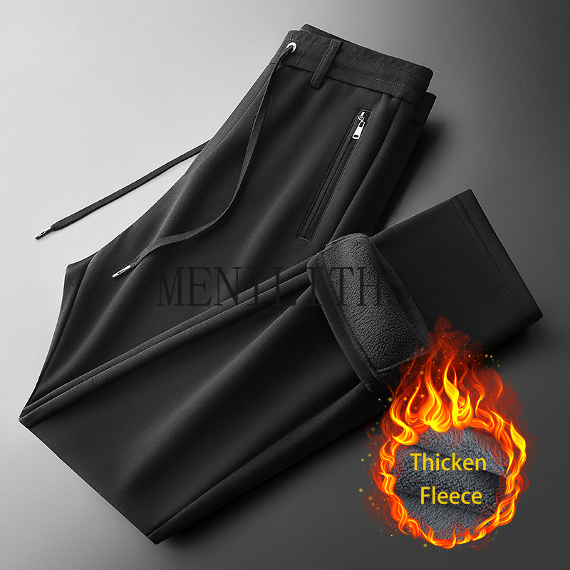 Celana Olahraga Pria Fleece Mu - Mens Fashion Dark Grey Pants ulasan dan harga