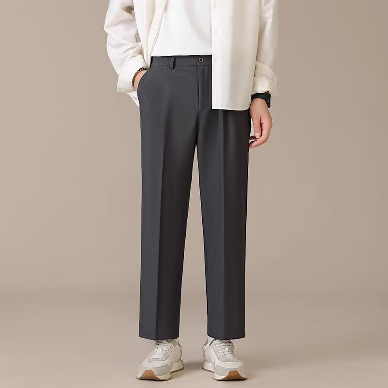 Celana panjang crop untuk pria - Mens Fashion Dark Grey Pants ulasan dan harga
