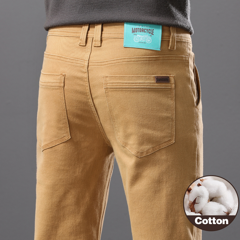 Celana Jeans Pria Katun Elasti - Mens Fashion Dark Grey Pants ulasan dan harga