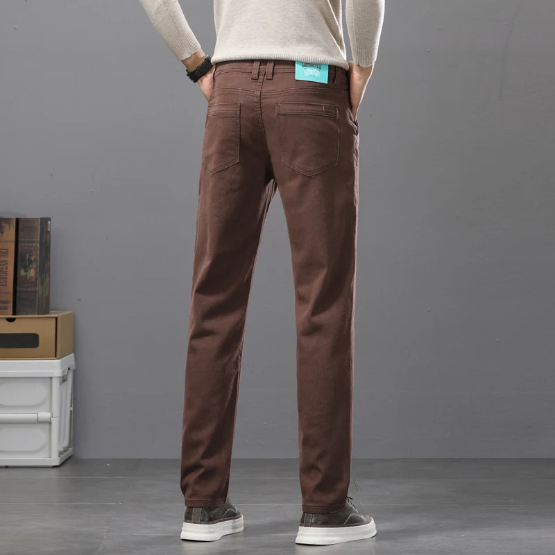 Celana Jeans Pria Katun Elasti - Mens Fashion Dark Grey Pants ulasan dan harga