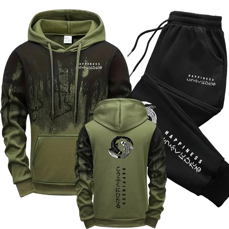 Setelan Olahraga Pria Gaya Jep - Men'S Fashion Hoodie ulasan dan harga