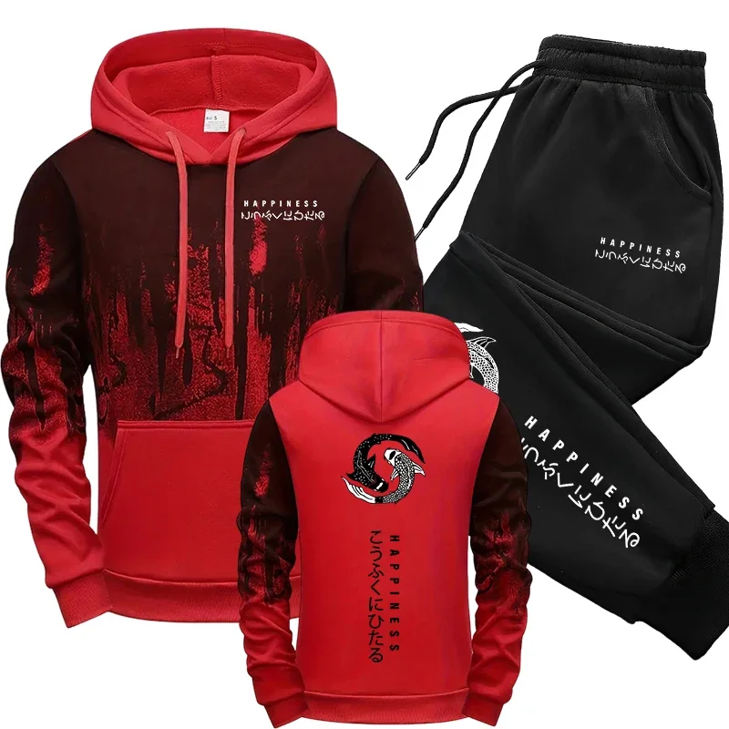 Setelan Olahraga Pria Gaya Jep - Men'S Fashion Hoodie ulasan dan harga