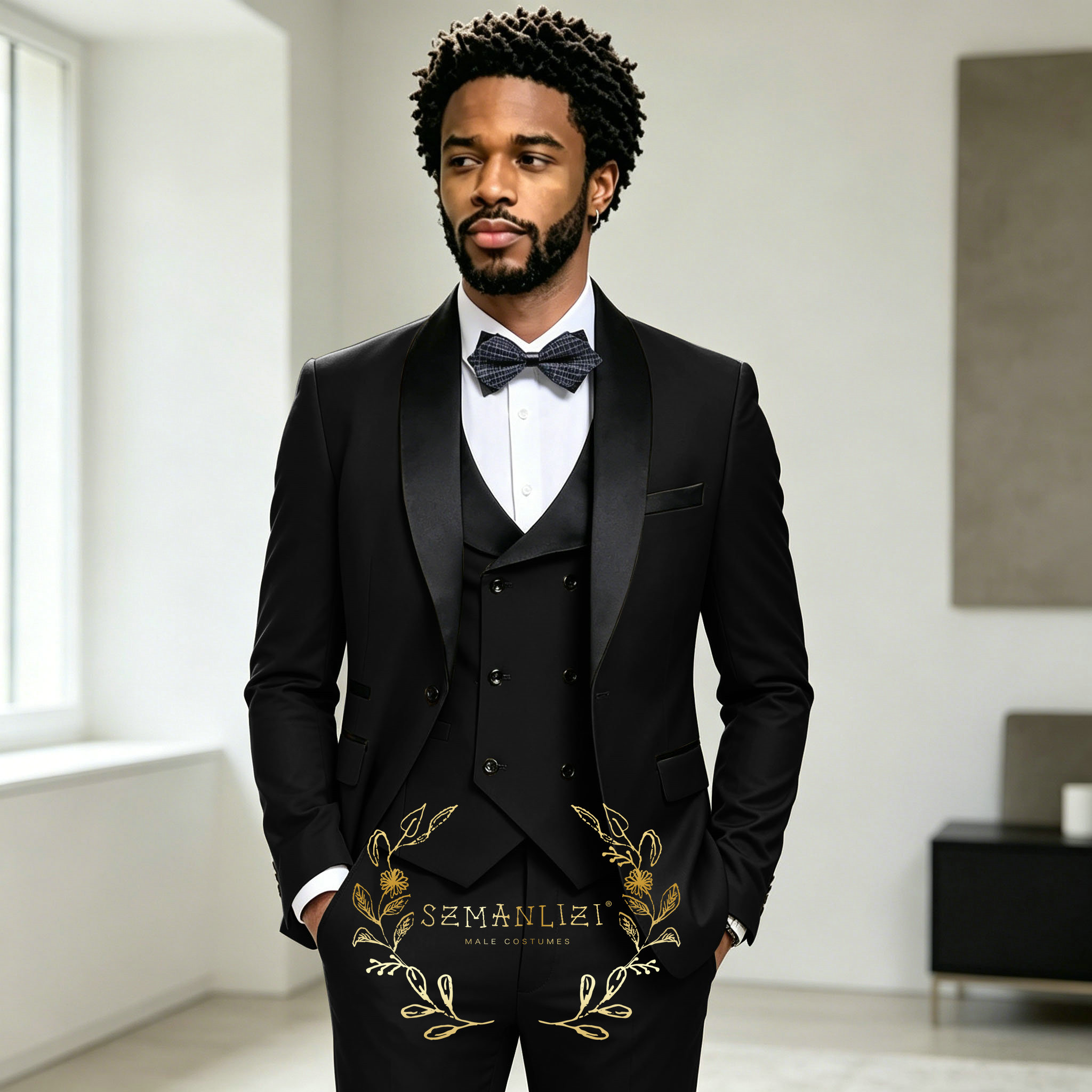 Jas Tuxedo Pria Abu-Abu Tua Un - Mens Fashion Dark Grey Pants ulasan dan harga