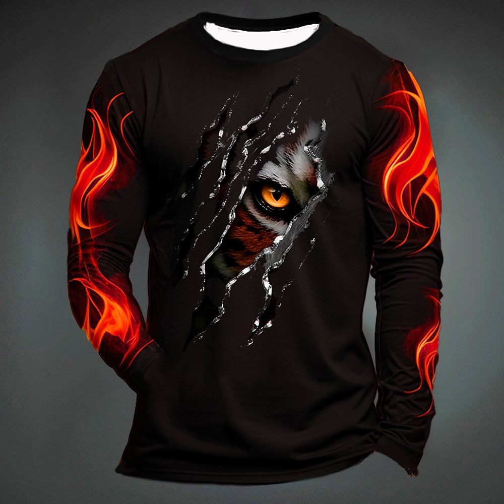 Kaos Oblong Pria Motif Harimau - Men'S Spring Fashion ulasan dan harga