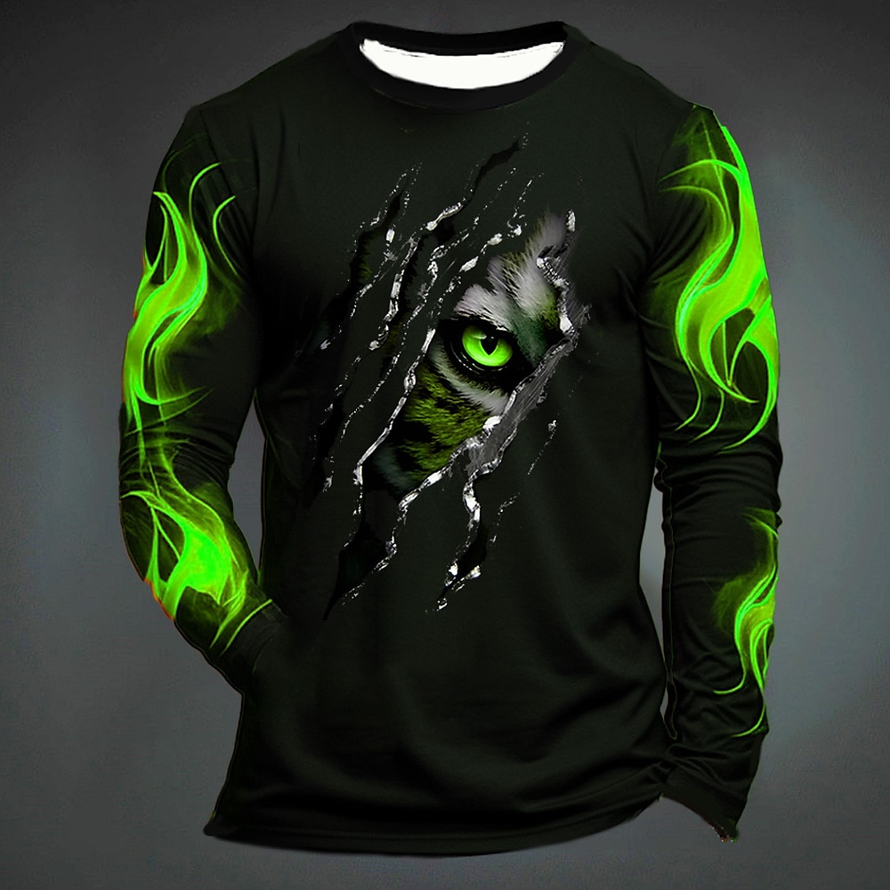 Kaos Oblong Pria Motif Harimau - Men'S Spring Fashion ulasan dan harga