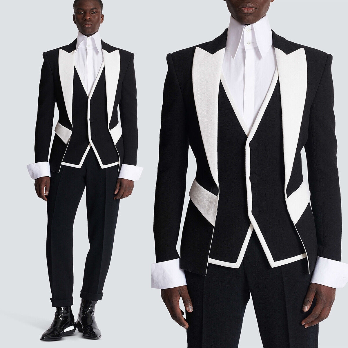 Jas pernikahan modis warna hit - Slim Fit Blazer Men ulasan dan harga