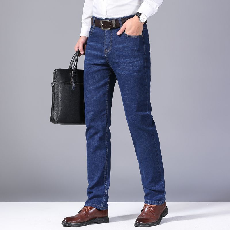 Celana Denim Lurus Lembut Pria - Skinny Jeans Ripped ulasan dan harga