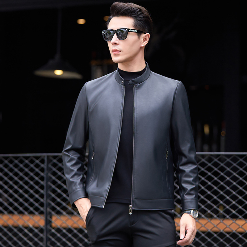 Jaket Kulit Haining Musim Gugu - Jacket Mens Fashion ulasan dan harga